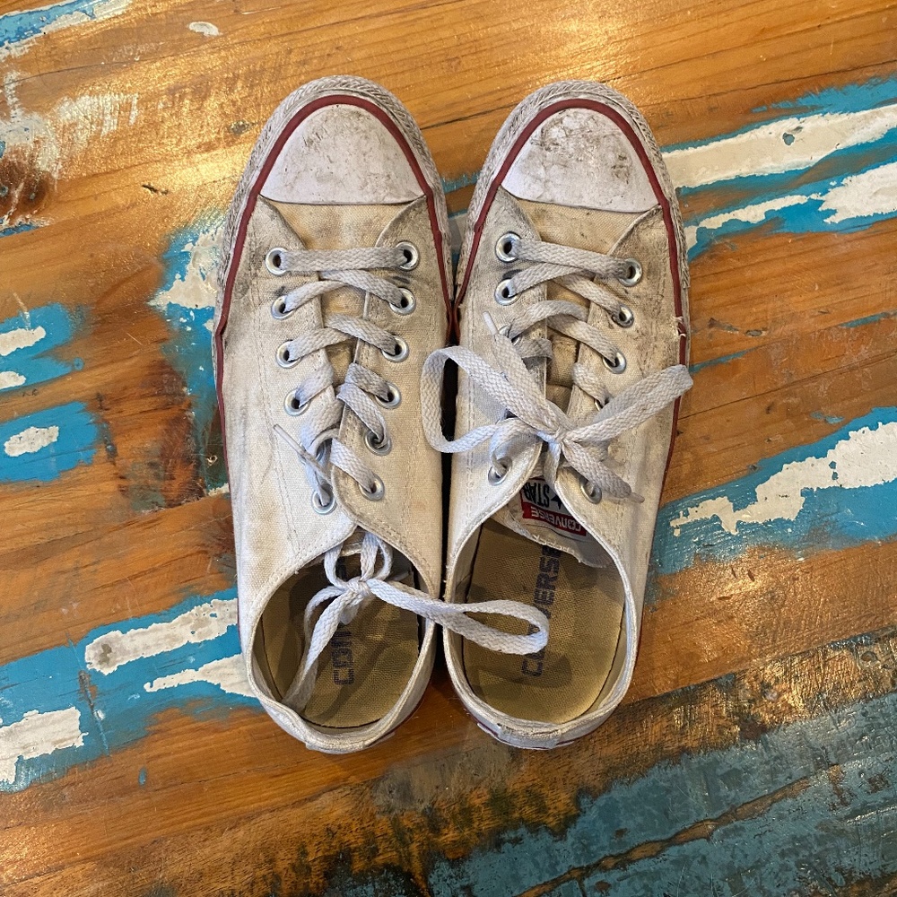 White Low Top Converse